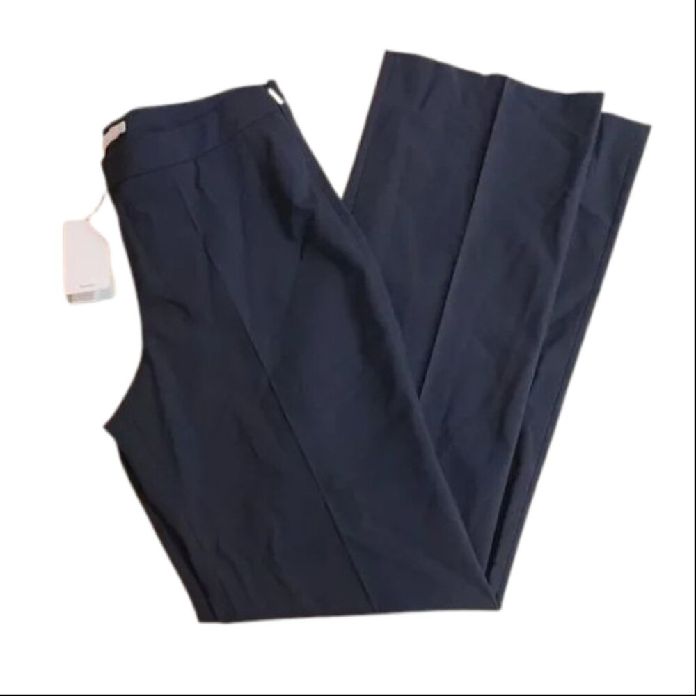 NWT BOSS Womens Size 10 10x36 Navy Blue Tulea Straight-Leg Stretch Wool Pant NEW - Picture 5 of 5